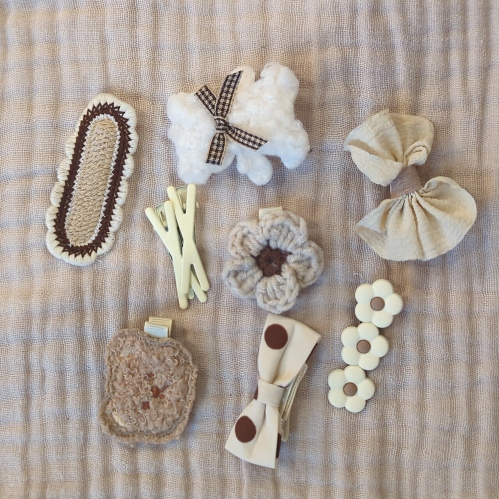 Cute Neutral Hair Bows🤍